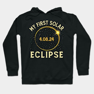 My First Total Solar Eclipse April 8th Gift For Men Women Hoodie